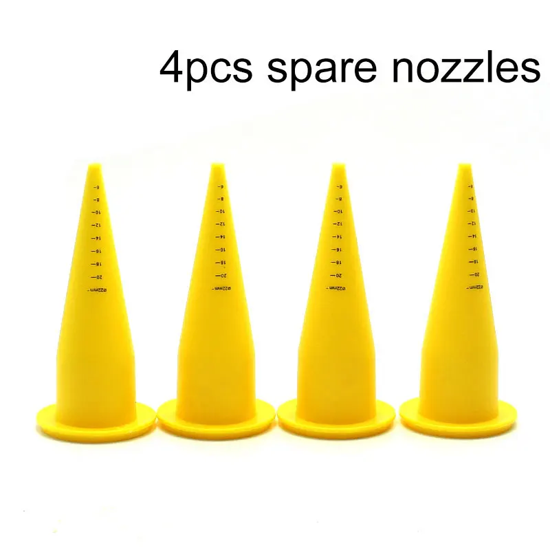 4PCS Carp Fishing Tool Pop Up Boilie Gun Spare Nozzles For Carp