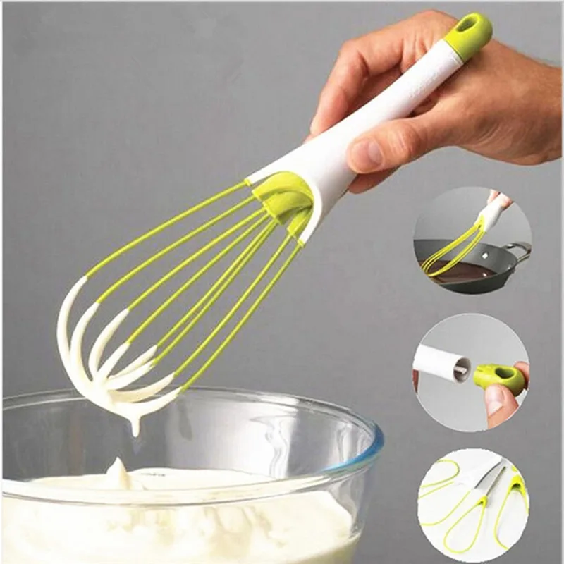 Plastic Manual Rotating Egg Beater Household Blender Kitchen Bakery Butter Churn