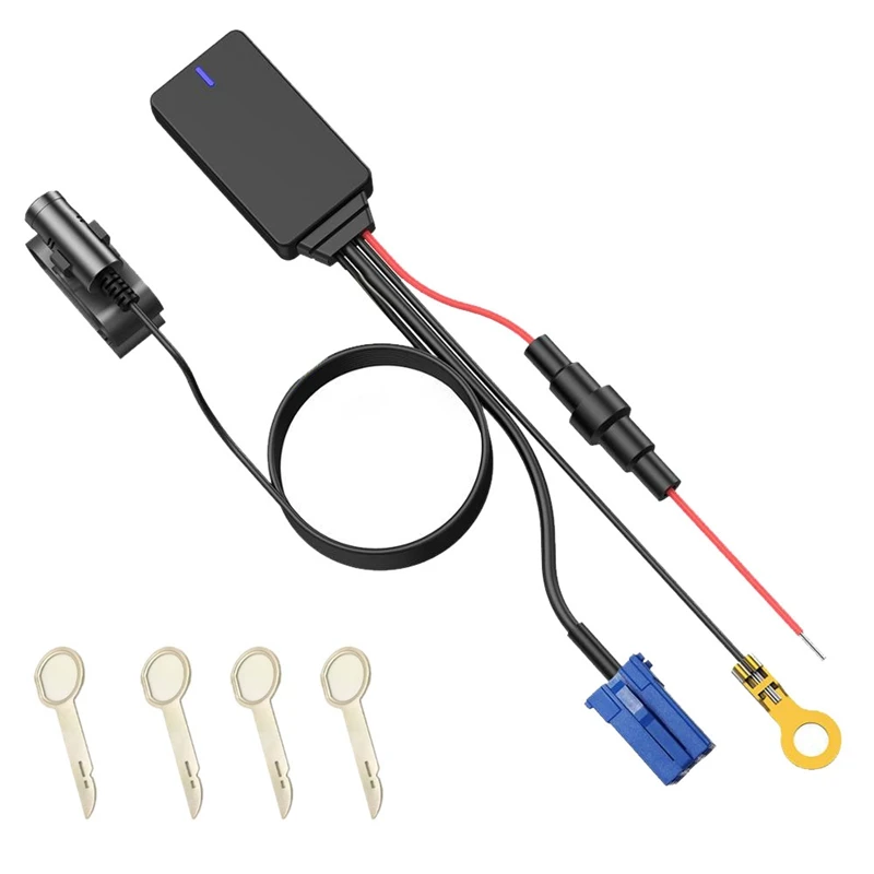 8 контактный беспроводной модуль громкой связи Bluetooth 5 0 кабель Aux адаптер ISO ключ