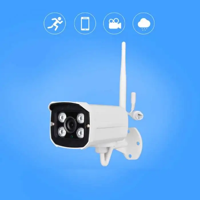 720P 1080P белая Водонепроницаемая беспроводная Проводная ip-камера видеонаблюдения Wifi телефонная Удаленная камера видеонаблюдения комплект системы безопасности