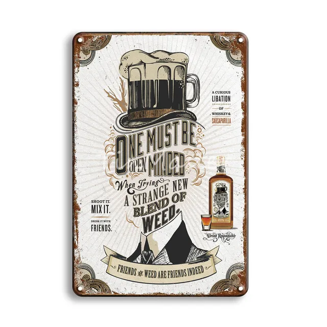 Coffee Cocktail Art Poster Vintage Metal Sign Gift Shabby Chic Beer Tin Plate Signs Irish Pub Cafeteria Kitchen Home Decor 10436