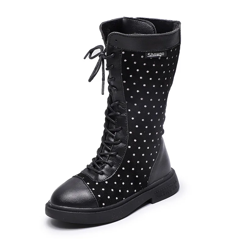 Little Girl Black Boots