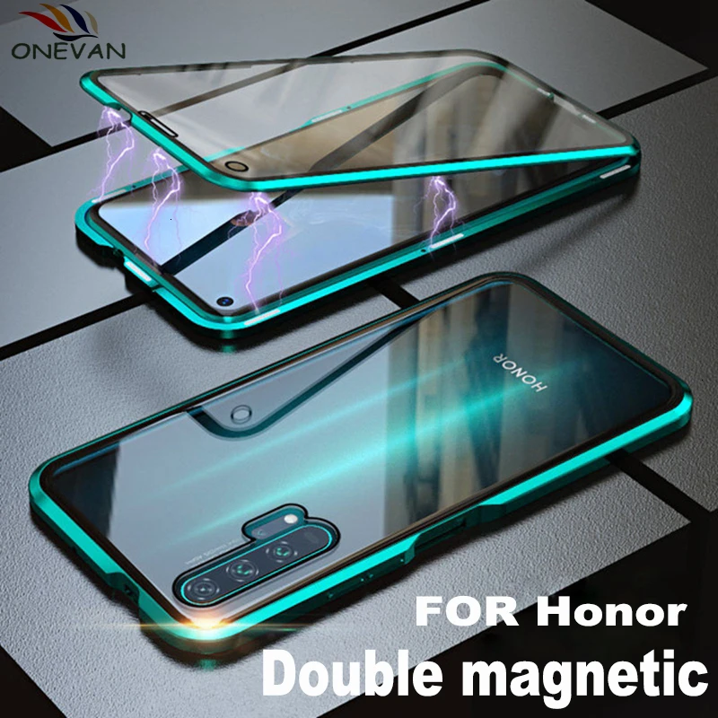 For Huawei magnetic honor 20 10 20i Lite screen cover for V20 V10 9x 8x Pro full glass Double | Мобильные телефоны и