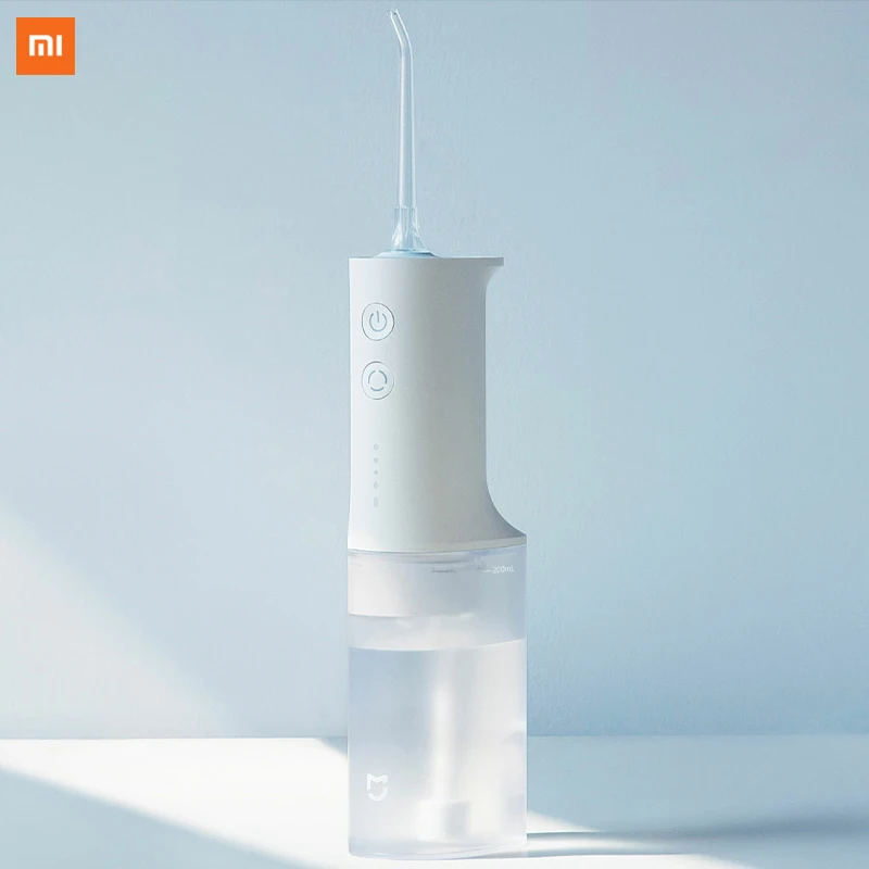 Original Xiaomi Mijia Oral Irrigator USB Rechargeable teeth flusher dental water flosser Portable Dental Water Jet Teeth Cleaner