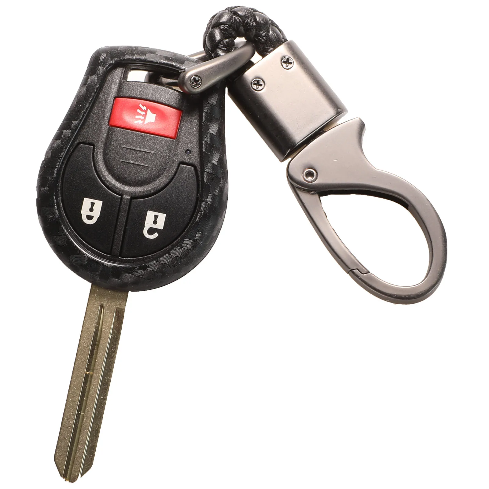 Keyforkess coperture della cassa chiave a distanza dell'automobile del Silicone del carbonio per Nissan Juke nota cubo Micra Qashqai portafoglio chiave dell'automobile accessori Auto - Hd7239531ff574df481bbe77e8a8cf0c9b