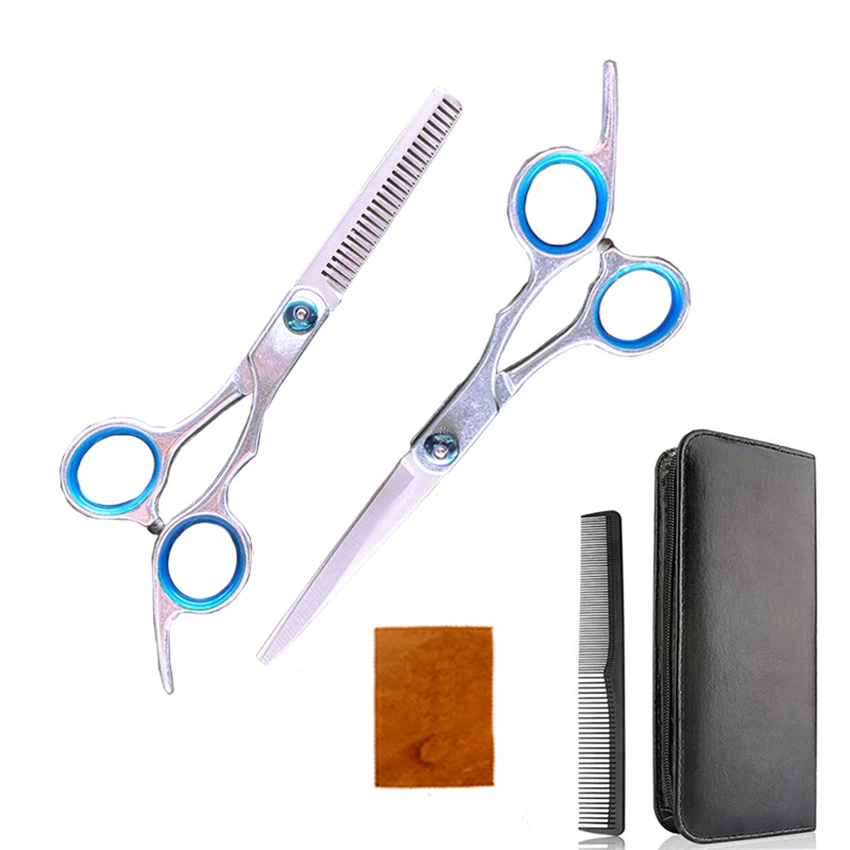 

Hair Cutting Scissors Shears Kit, 5PCS Hairdressing Scissors Set, Hair Beard Trimming Grooming Thinning Shears for Men Women