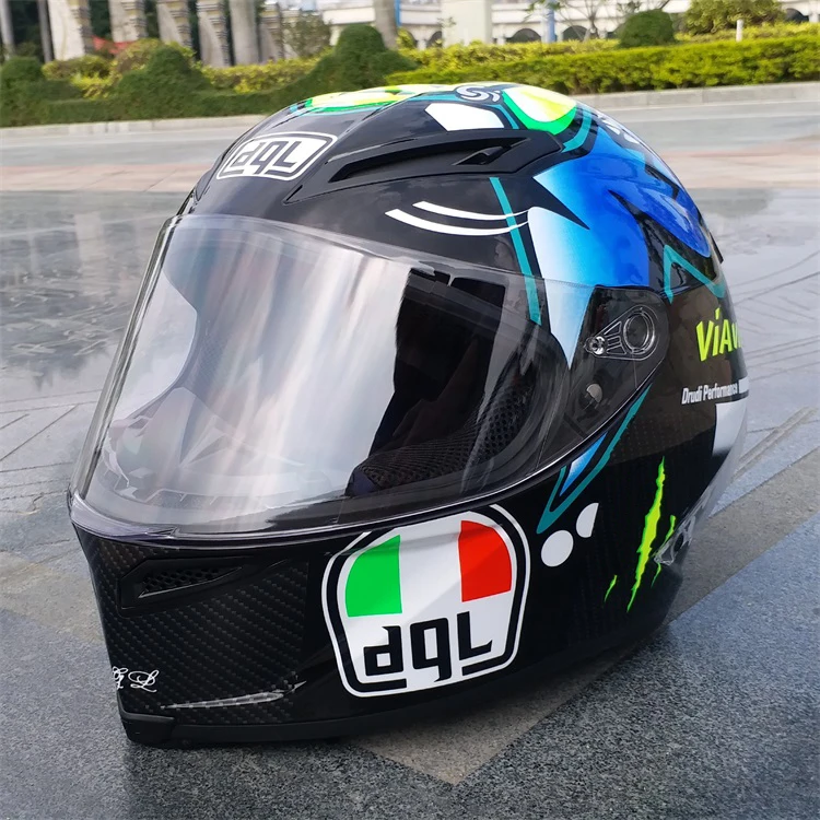 

Special off dql full face Motorcycle helmet man riding car four seasons cool motorcycle with tail motor helmet
