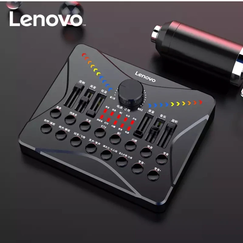 Набор звуковых карт Lenovo UC02 с микрофоном устройство для смены звука в реальном