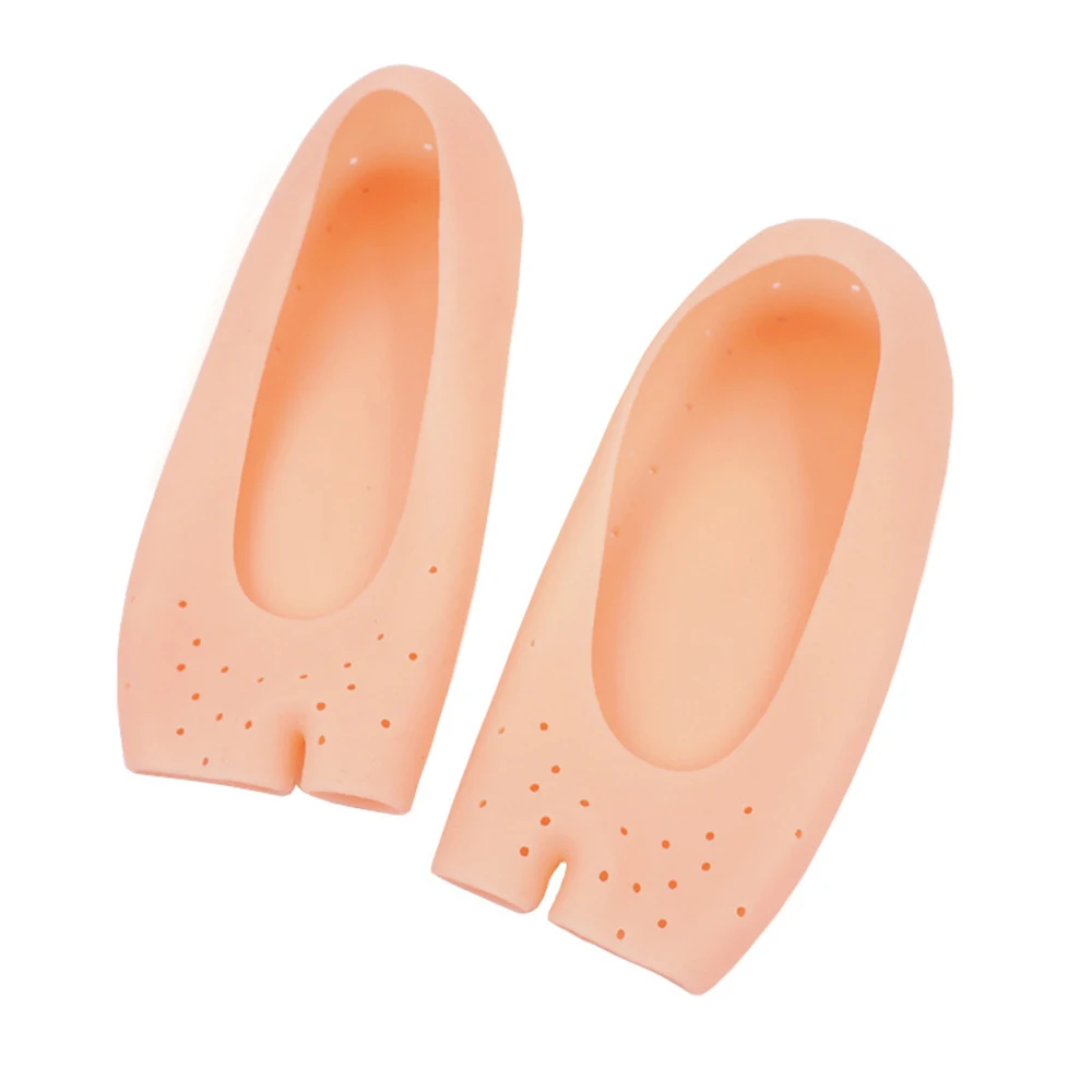 2pcs Soft Silicone Moisturizing Gel Socks For Foot Care Protector