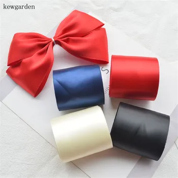 

Kewgarden 6cm Satin Ribbons Handmade Tape DIY Bowknot Hair Accessories Gift Packing Riband Webbing 10 Meters