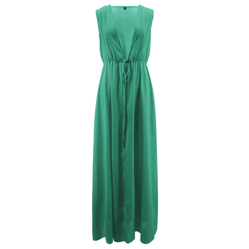 Swim Cover Up For Women Dresses Summer Beach Plus Size One-Piece Dress Has Unveiled New Cardigan Bikini Solid Acetate