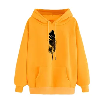 

Women Print Long Sleeve Casual Hooded Casual Pullover Top Blouse Ropa De Mujer Oto O Invierno 2020 Moleton Feminina Hoodie #Zer