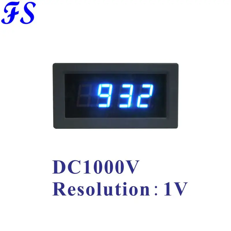 DC1000V светодиодный цифровой вольтметр DC измеритель напряжения источник питания DC 5 В напряжение тестер разрешение 1 в Напряжение монитор вольт инструменты