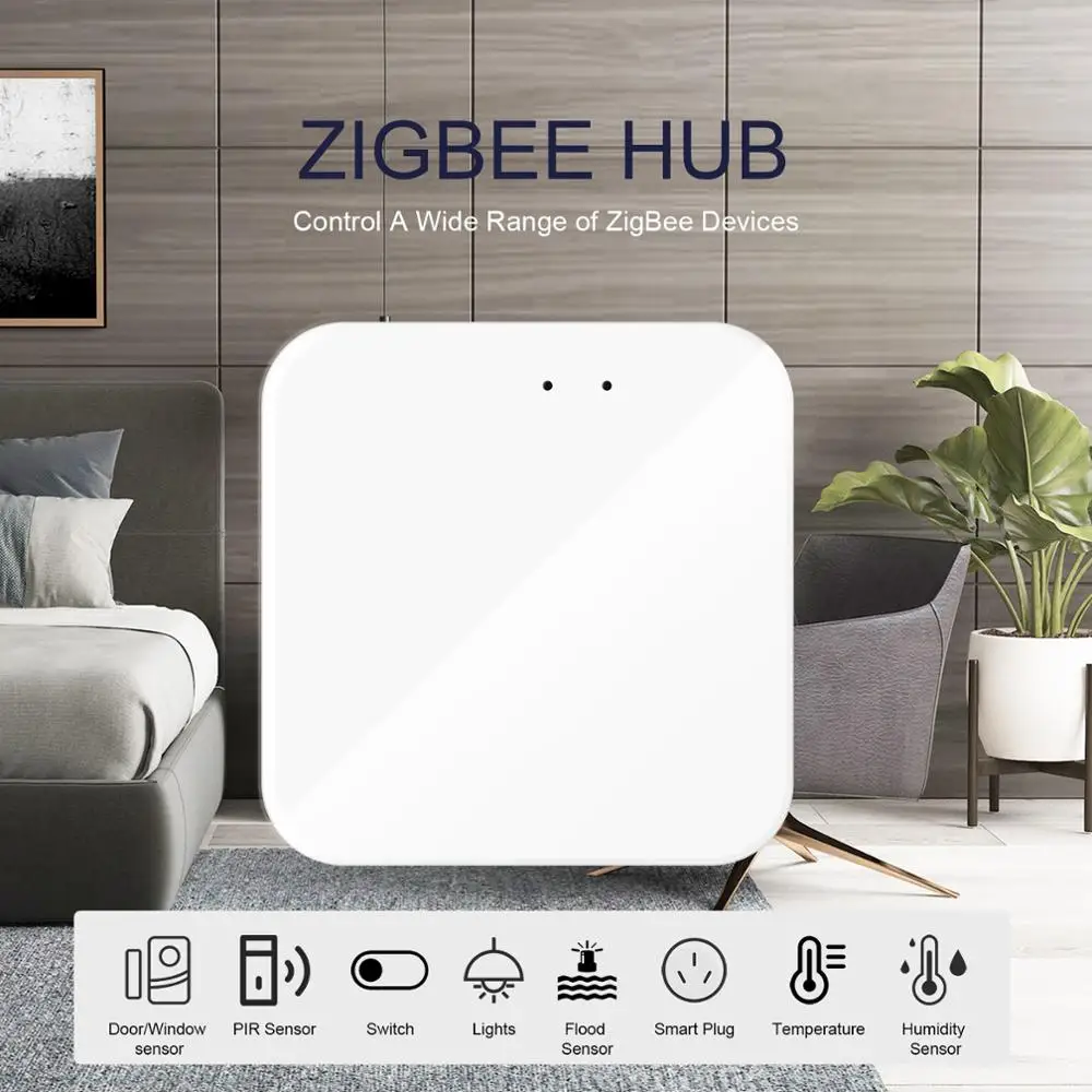 Tuya ZigBee 게이트웨이 브리지, 유선/무선 스마트 허브, 스마트 라이프 앱 원격 제어, Alexa Google 홈 어시스턴트와 호환 가능