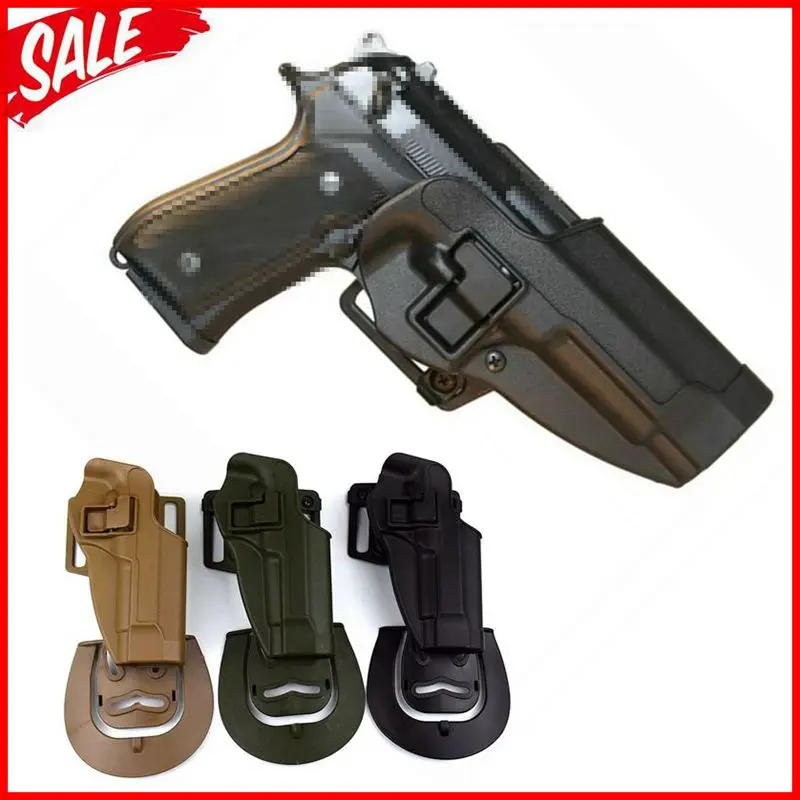 Tactical Pistol Right Hand Belt Gun Holster Beretta M9 M92 96 Black Polymer HI 