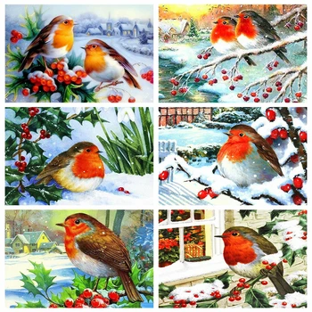 

HUACAN 5D Diamond Embroidery Mosaic Bird Cross Stitch Sale Full Diamond Painting Kit Animal Handmade Gift Home Decoration