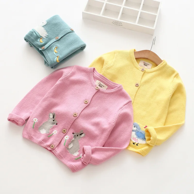 

Cartoon Jacquard Versatile CHILDREN'S Sweater Autumn Button down Cardigan CHILDREN'S Jacket Foreign Trade Childrenswear Wholesal