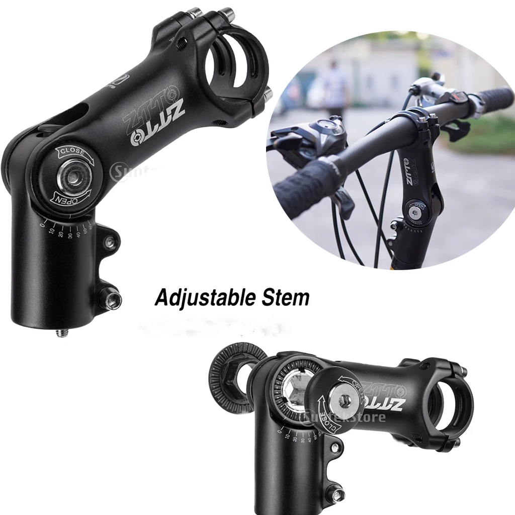 31.8 X 90mm Bicycle Stem Riser Angle Adjustable MTB Road Bike Handlebar Stem