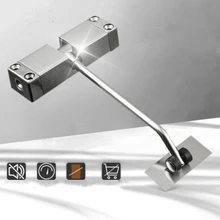 Door Closer  Stainless Steel Automatic Door Closer Invisible Door Spring Buffer Door Closers Home Door Accessories