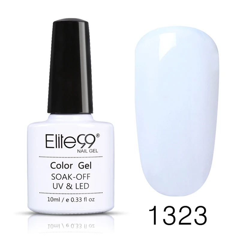 Elite99 10 MLUV, Гель-лак для ногтей, светодиодный, лампа, Гель-лак, Гель-лак, чистый цвет, Полупостоянный Гель-лак, грунтовка для ногтей - Цвет: 1323