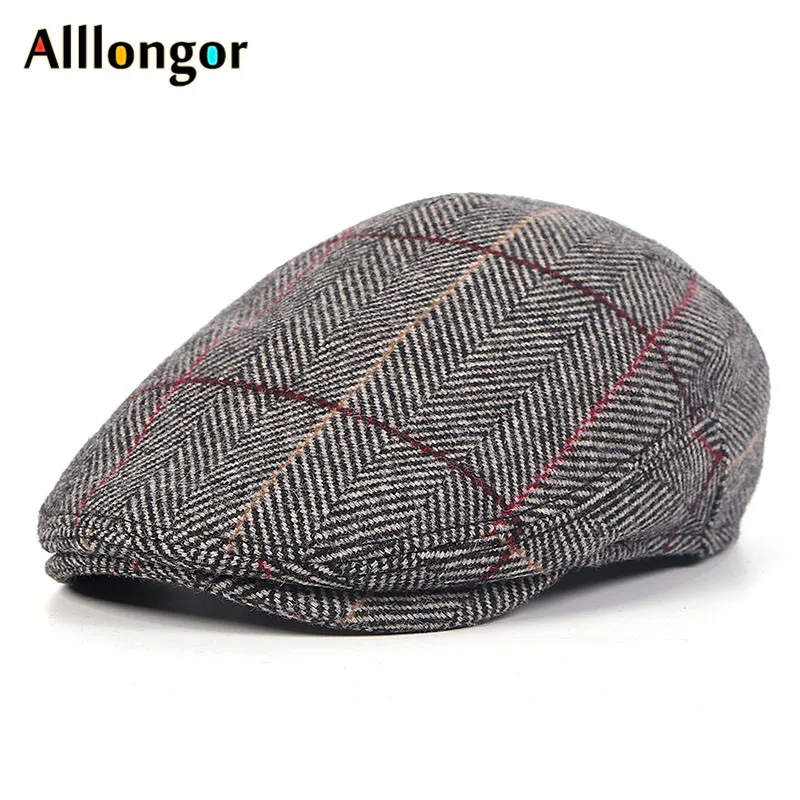 Новинка зимы, берет homme Peaky Blinder Tweed boina, винтажный клетчатый хлопковый sombrero hombre, ушанка, Newsboy, шапки для папы, мужские береты