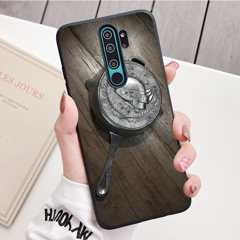 xiaomi leather case case PUBG Game black Silicone Phone Case For Redmi note 9 8 7 Pro S 8T 7A Cover cases for xiaomi blue