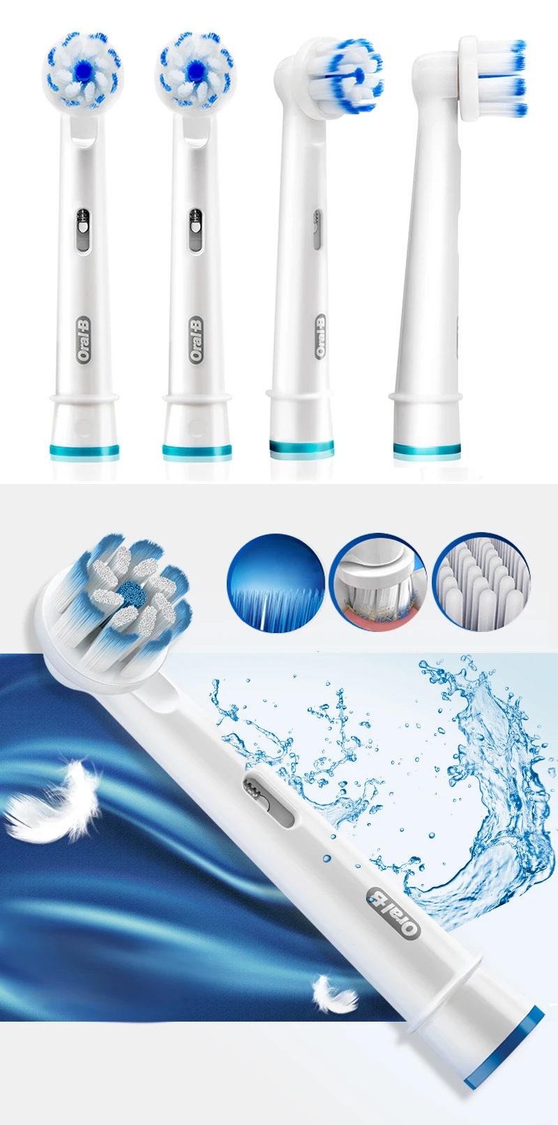 para oral-b rotativa escova de dentes elétrica