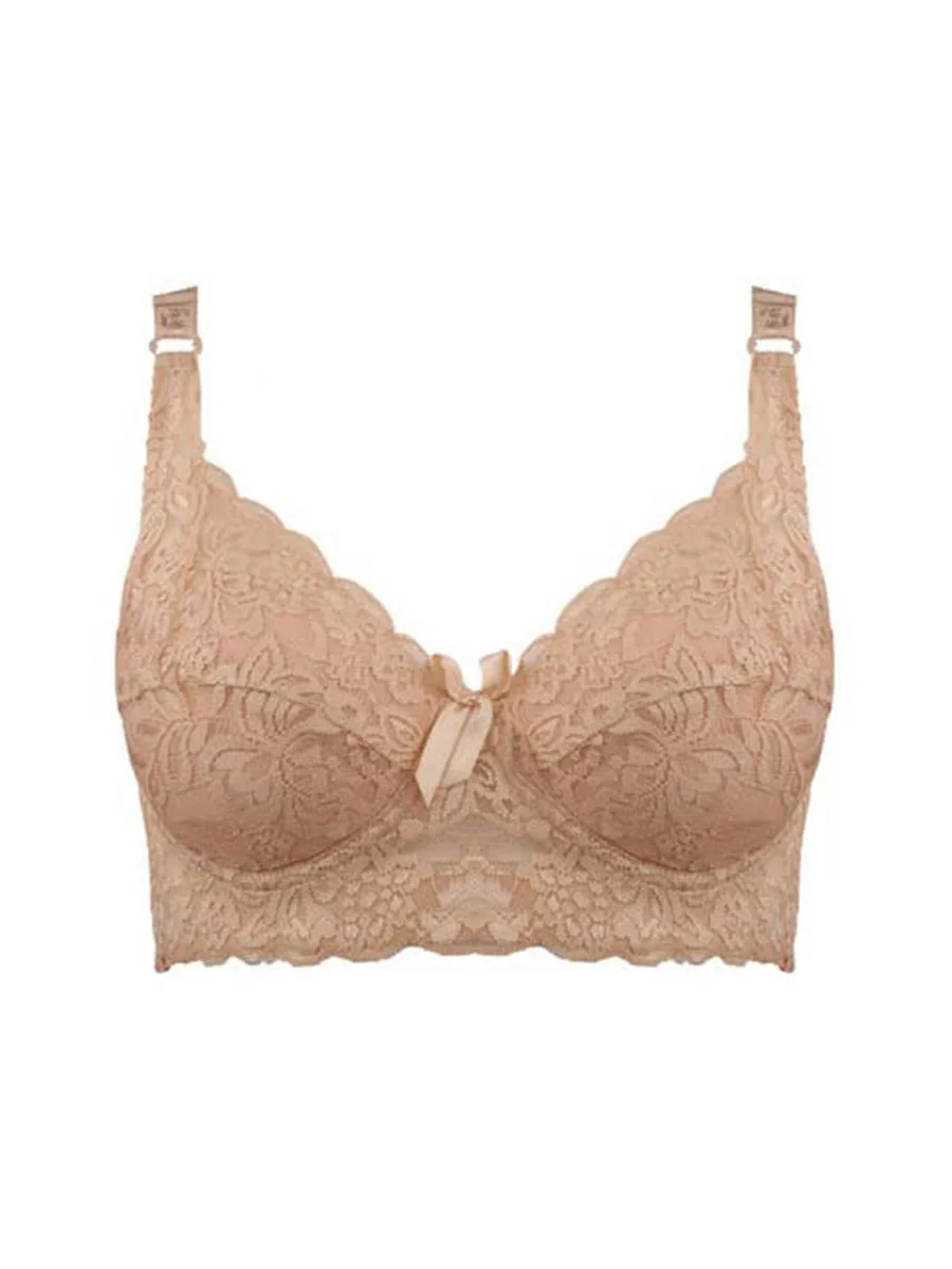 Dark beige Брендовые сексуальные бюстгальтеры, кружевной женский бюстгальтер размера плюс, C, D, E, бюстгальтер большого размера, ультратонкий бюстгальтер из чистого хлопка, 95E нижнее белье, Прямая поставка - Цвет: Dark beige