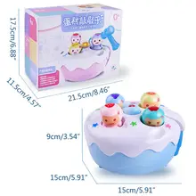 Детская головоломка электрическая игрушка стук хомяк Мультфильм Дети Раннее Образование игрушки 72XC