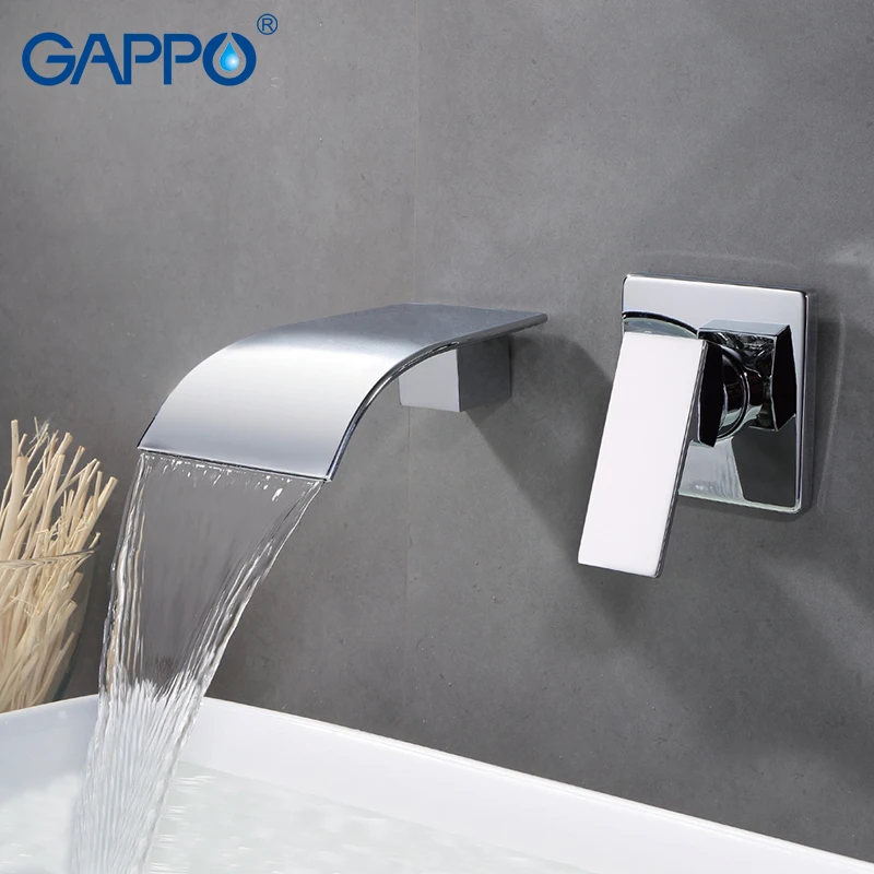 

GAPPO Basin Faucets Wall Mounted Faucet basin mixer water taps waterfall bathroom faucets mixer bath waterfall Faucet
