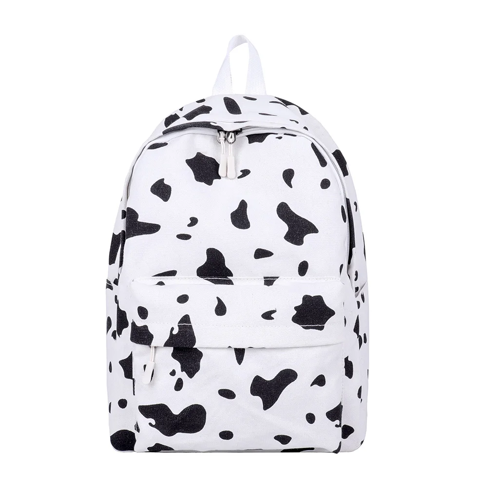 Cow Pattern Backpack For School Teenagers Girls Vintage Casual School Bag Mochila Feminina Laptop Bagpacks Bookbag Travel Bag