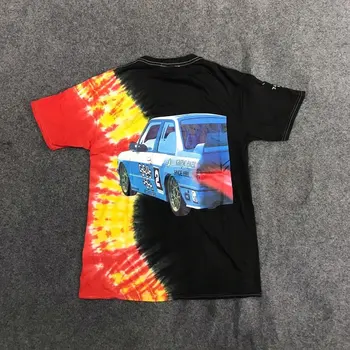 

20ss Travis Scott T-shirts Jack Boys Hotwheels Racing Tie Dye Men Women ASTROWORLD Tee Streetwear Hip-Hop ASTROWORLD T-shirts