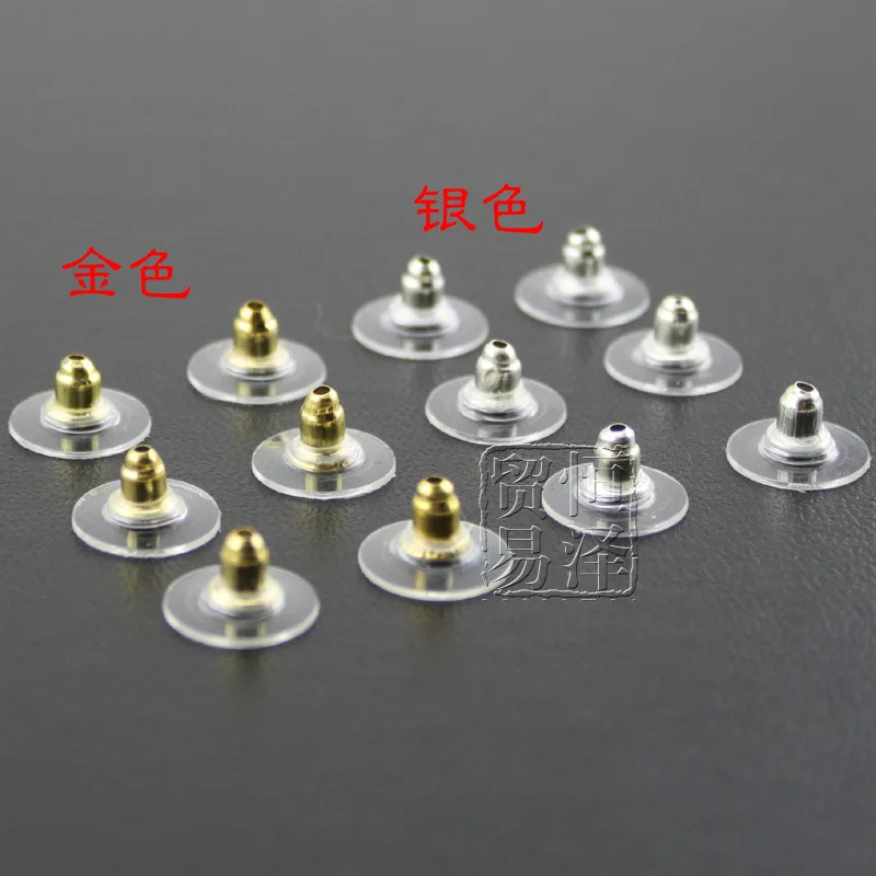 

DIY Jewelry Accessories round Cap Metal Earplug Ear Stud Plug Stick Earring Jewelry Packaging