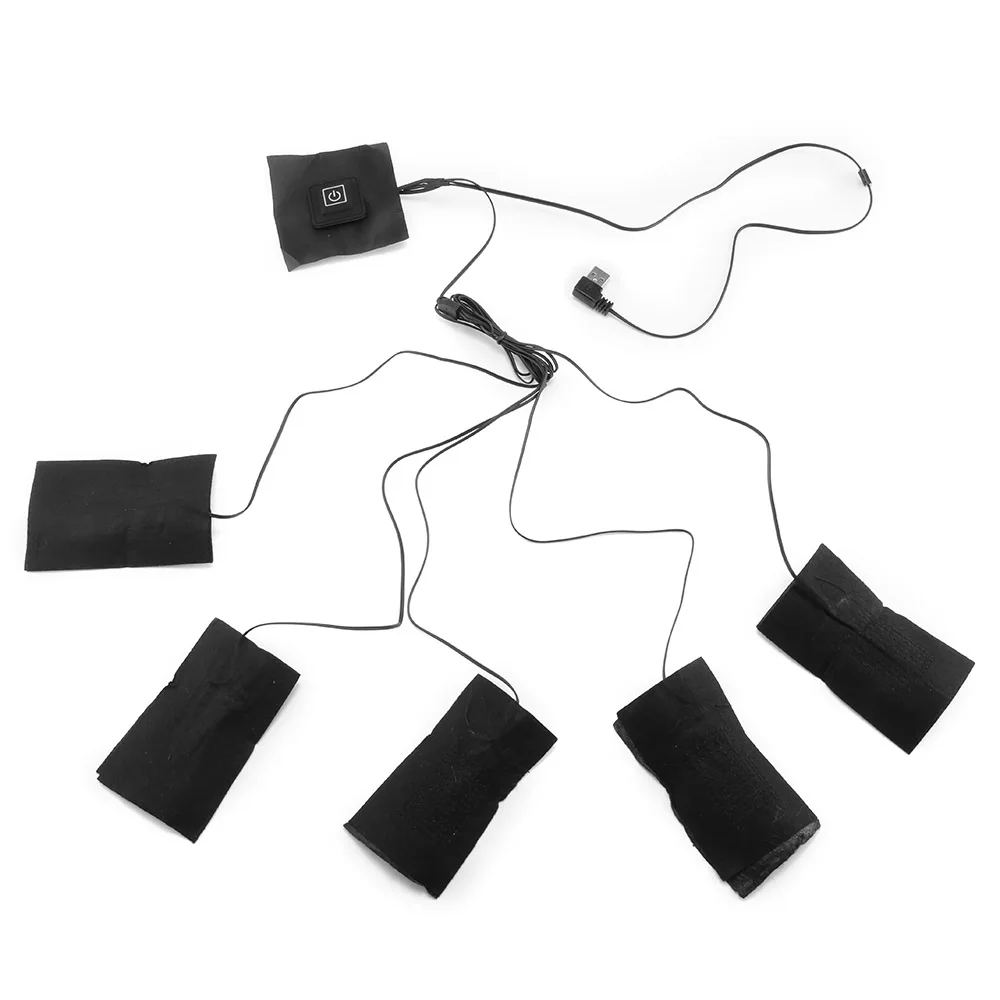 5-в-1 зарядка через usb одежда грелку 5V углеродное волокно электрическая нагревательная подставка для лист нагрева грелка для ног для жилет куртка