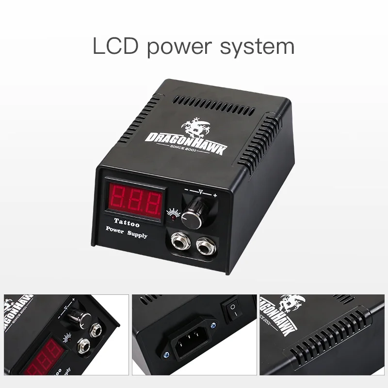 Goedkoop Complete Beginner Tattoo Kit 20 Kleuren Inkt Mini Tattoo Voeding Goedkope Tattoo Kit Set Grips Naalden Tips Supplies