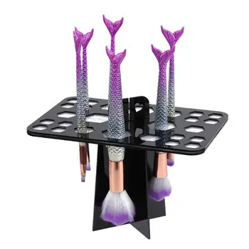 

26 Holes Makeup Brush Drying Rack Brush Holder Practical Dry Brush Artifact Cosmetics Display Stand Beauty Makeup Brushes Stand