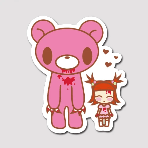 Bloody Gloomy Bear Die Decal Sticker Wall Switch Bedroom Living Room Decor Personality Waterproof Cartoon Graffiti Sticker Wall Stickers Aliexpress