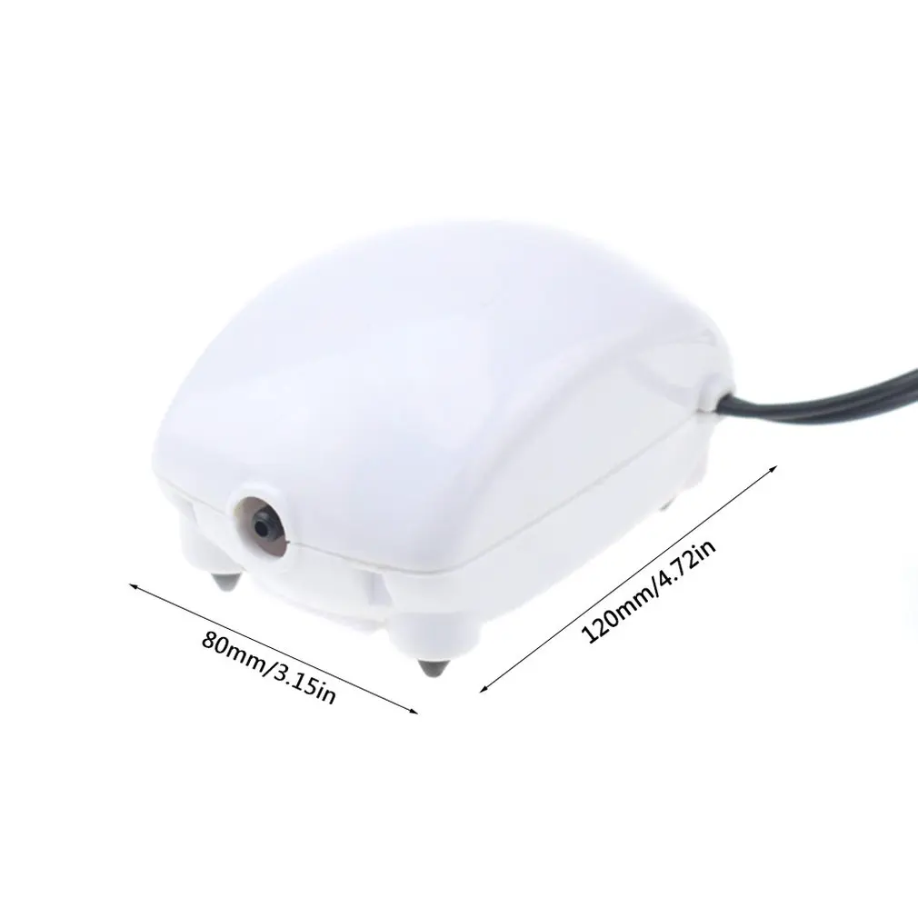 Кислородный насос для аквариума бесшумный аэрационный насос с коробкой EU/US Plug