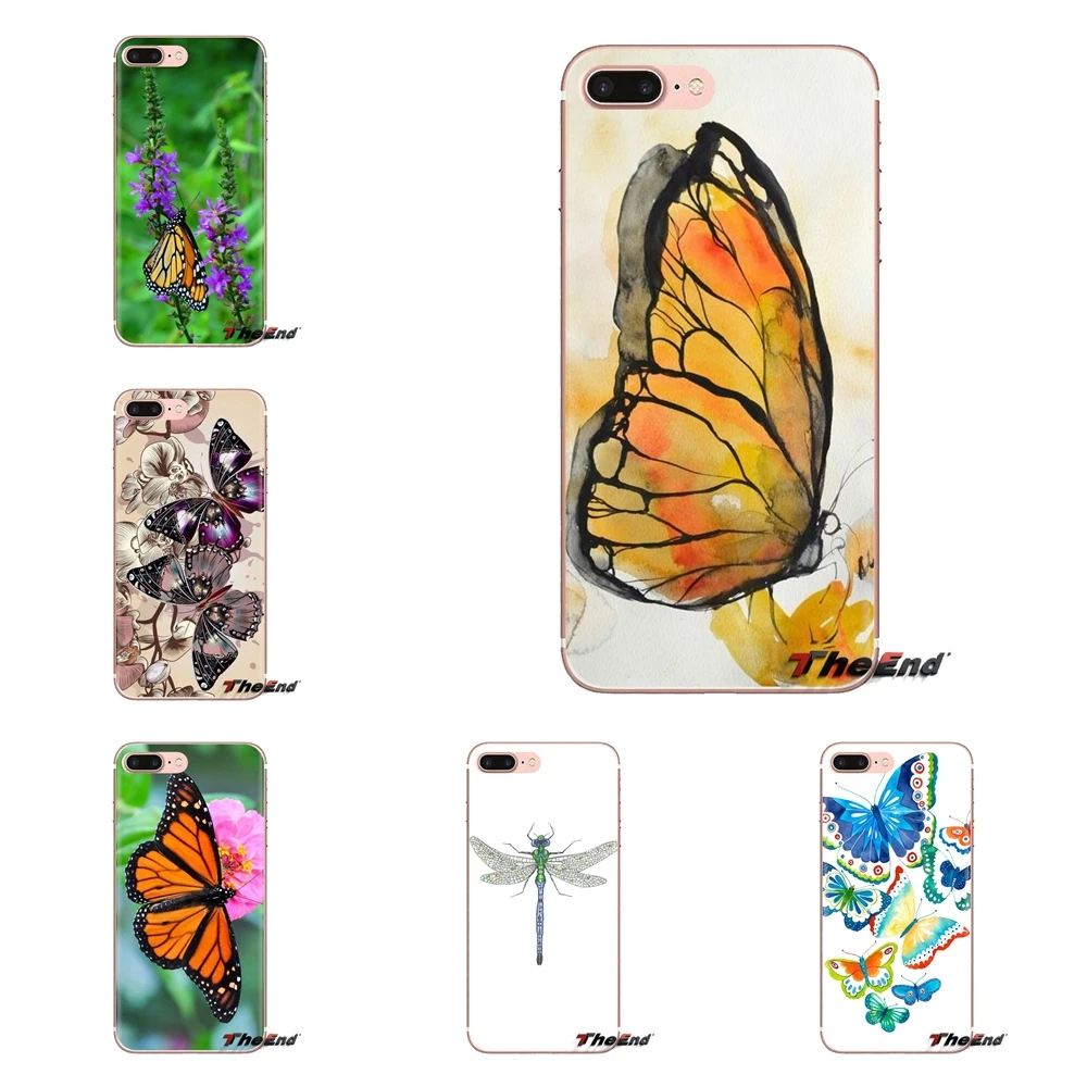 Чехол для iPhone XS Max XR X 4 4s 5 5S 5C SE 6 6S 7 8 Plus samsung Galaxy J1 J3 J5 J7 A3 A5 слон монарх Бабочка Божья