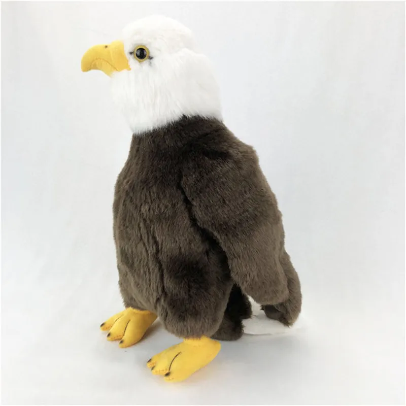 Simulation Bald Eagle Plush Toys Real Lifelike White Head Sea Eagle Birds Soft Stuffed Animals Dolls Gift 31cm  (5)