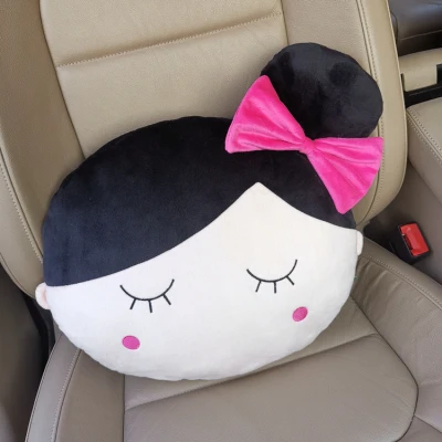 girl waist cushion Игрушек! Милая плюшевая игрушка, мультяшная пара, девочка, мальчик, мягкая подушка для шеи, подушка на талию, подарок на день рождения, Рождество, 1 шт - Цвет: girl waist cushion