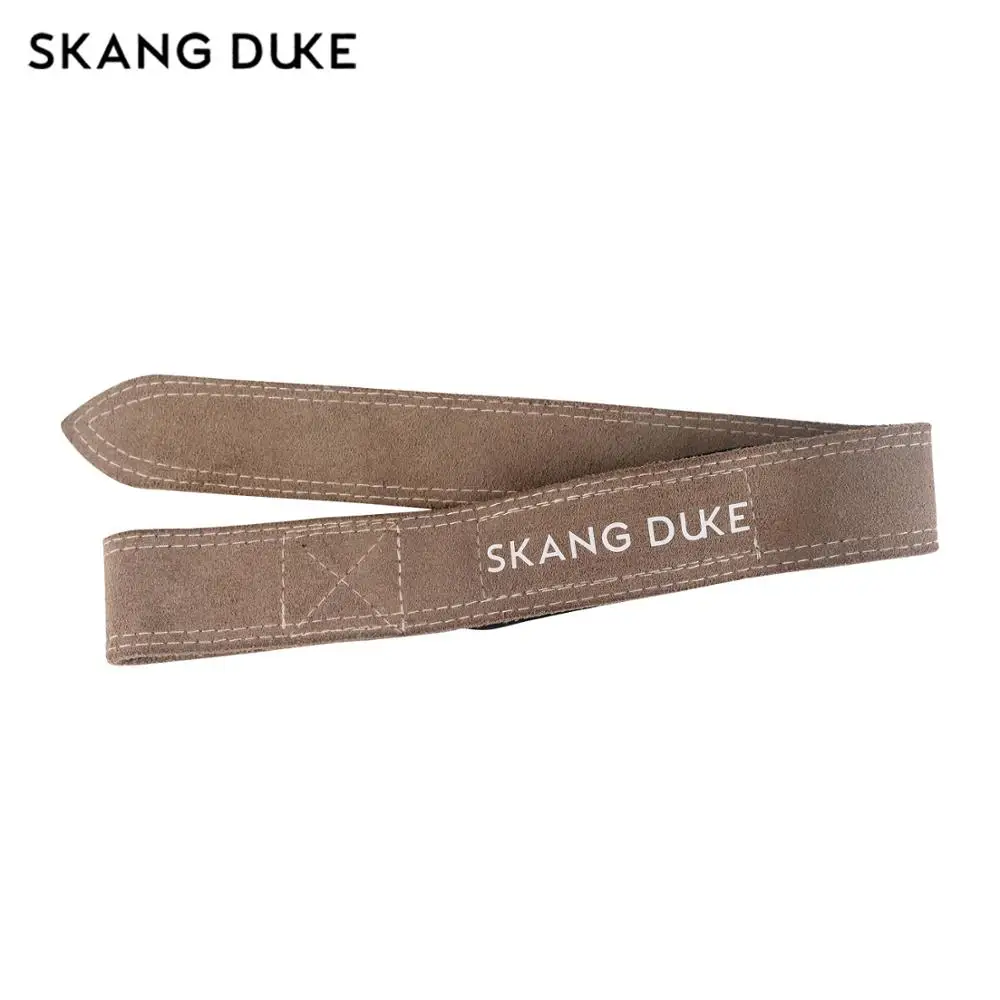 

Skangduke Cowhide Fitness Weight lifting Wrist Strap Support Crossfit Strength Training Equipment Powerlifting Wrist Band