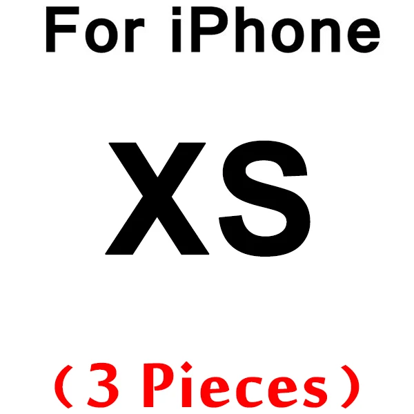 for iPhone XS 3 шт 0,26 мм закаленное стекло для iPhone 11 Pro X XR 8 7 6 6s стекло протектор экрана для iPhone 11 7 8 Plus XS Max защитное стекло - Цвет: for iPhone XS