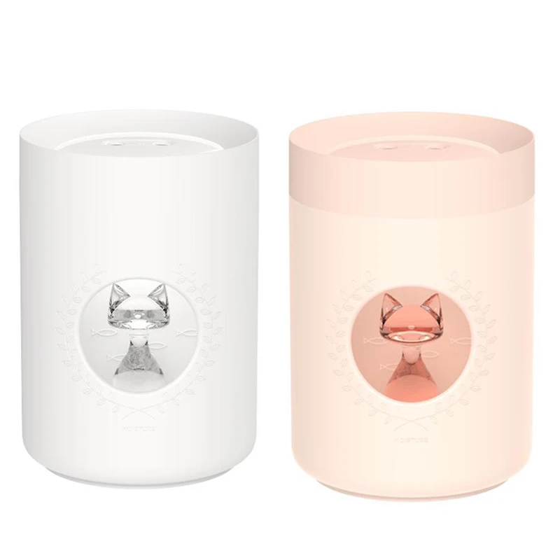 

2 Pcs Ultrasonic Air Humidifier Dual Nozzle Cute Cat Portable USB Aromatherapy Machine Air Mist Maker Humidificador