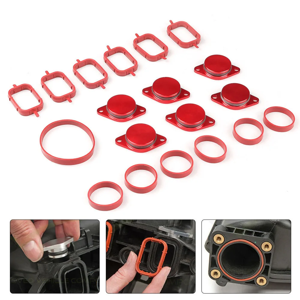 

6x 22MM Diesel Swirl Flap Blanks Repair Delete Kit For BMW Previous M57 E60 E90
