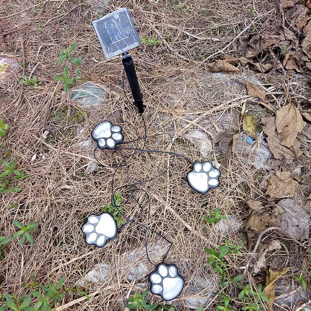 Footprints LED Lights Solar Light Land Lights Bear Grab Lights Lawn Lights Outdoor Landscape Lights