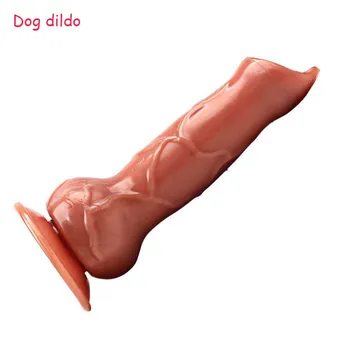 Big dog animal dildo, Realistic design with suction fake penis consoladores femenino, No vibrator anal dildos sex toys for woman 1