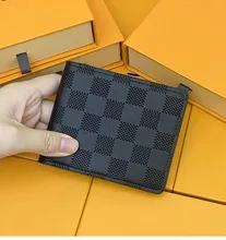 

New fashion printed wallets, plaid wallets, luxury men's wallets. Free gift box, 12 hours delivery
