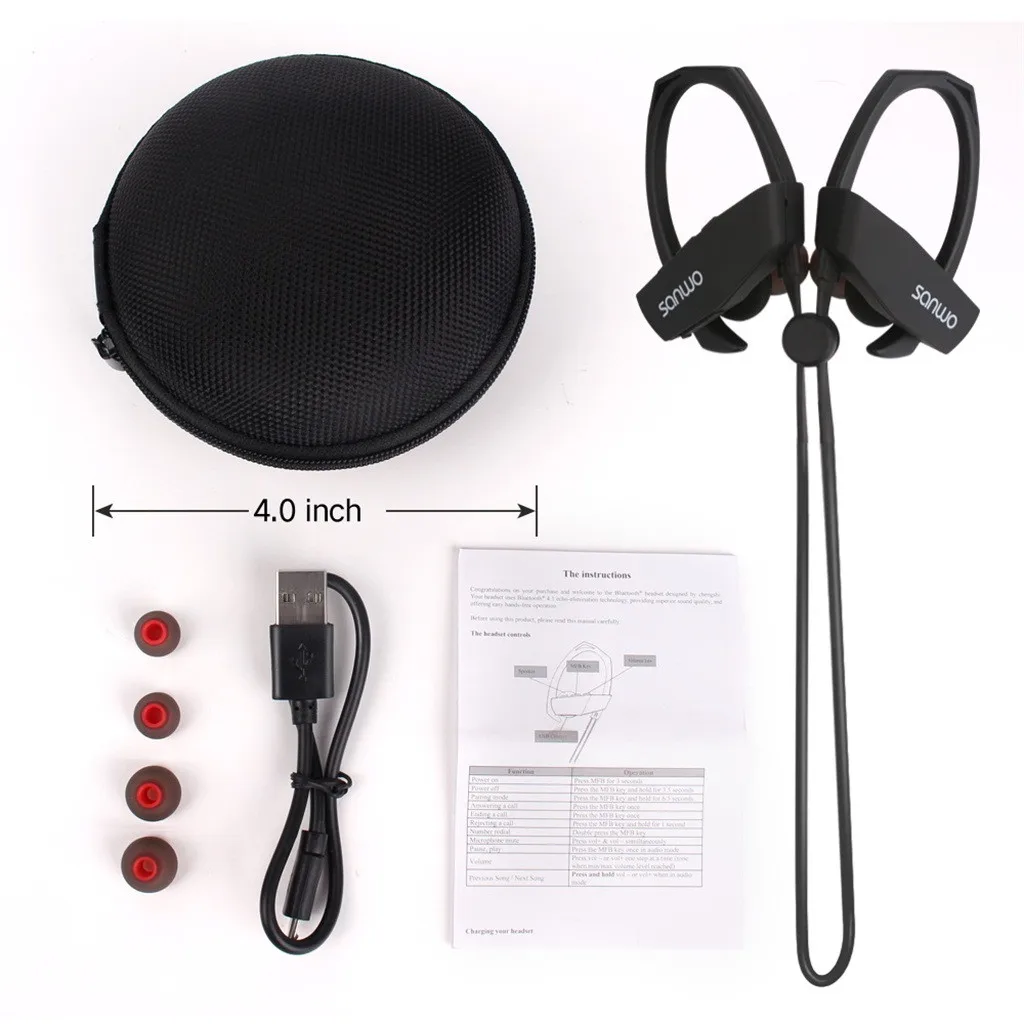 Sweatproof Wireless Bluetooth Earphones In Ear Sport For iPhone Designed For Sports Simple And Fashion F820