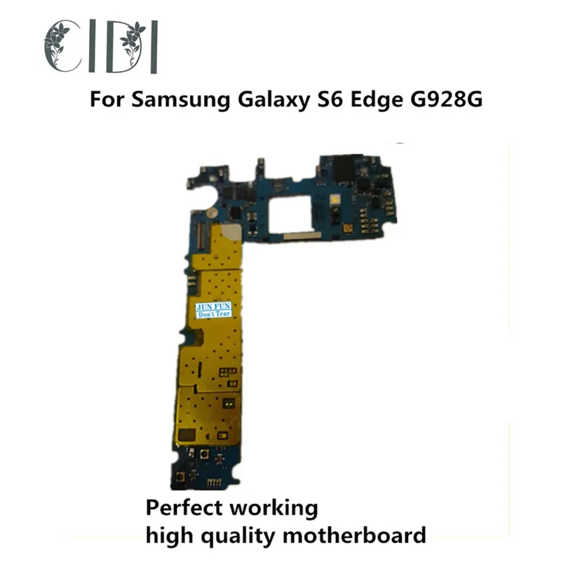 Марка CIDI используется оригинальная материнская плата для Samsung Galaxy S6 Edge G928G разблокированная материнская плата, логическая плата протестированная пластина